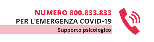 Numero verde di supporto psicologico 800.833.833